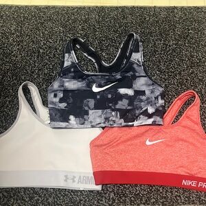 Bundle! Nike and Under Armour Sports bras
